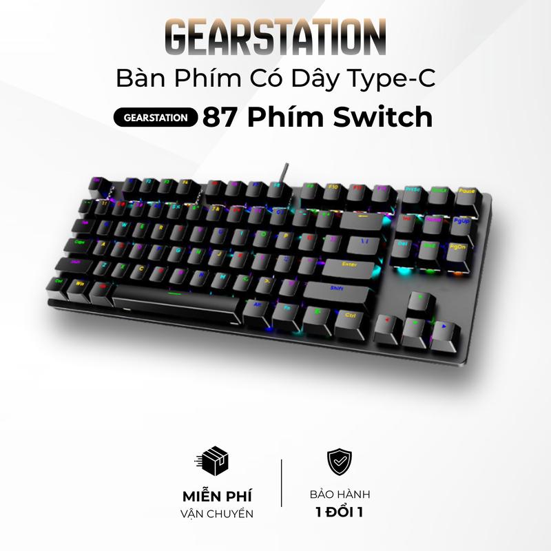 Bàn Phím Cơ K550 -- V2 Gaming LED RGB 16 Chế Độ, Blue Switch Gõ Mượt, Keycap ABS Xuyên LED Chống Nước ban phim nhom
