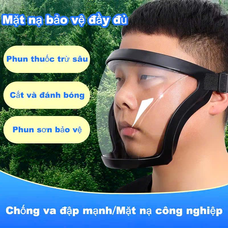 Mặt nạ kính bảo vệ lao Động chống bụi phun thuốc sâu chống giọt bắn bảo vệ mặt