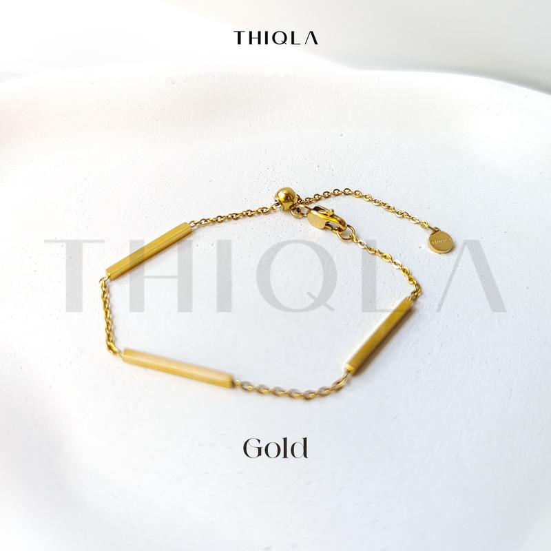 THIQLA - Gelang Serut Wanita FASL - Gelang Kecil Tipis Mirip Gelang Emas Model 2025 - Gelang Aurel Mirip Gelang Titanium Wanita Anti Karat 6