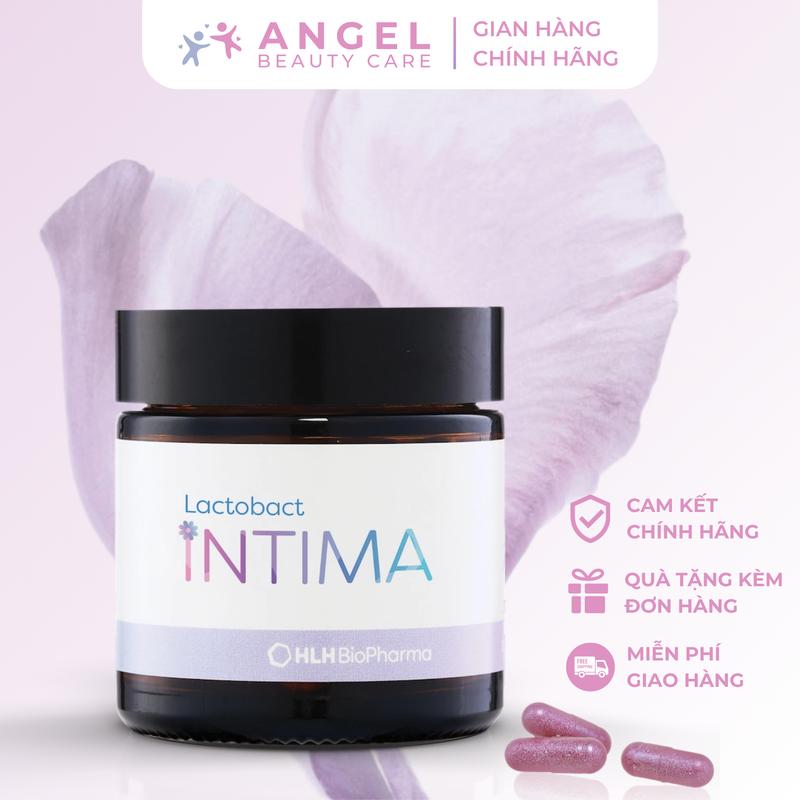 Hộp 60 Viên Men vi sinh phụ khoa Lactobact Intima bổ sung lợi khuẩn Cranberry D-Mannose - Bảo vệ toàn diện cho vùng kín của phụ nữ