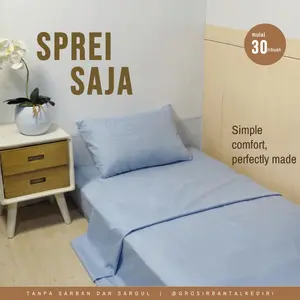 SPREI ONLY SPREI SAJA Katun Disperse Tanpa Sarung Bantal dan sarung guling
