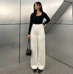 Loose Pants Scuba 399 Anti Kusut Celana Kulot Wanita Anti Kusut Highwaist