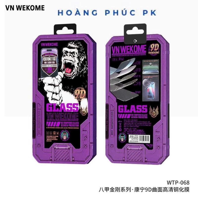 kính cường lực VN WEKOME kinhkong CORNING 9D WTP -068 ( SIÊU TRONG - SIÊU CỨNG ) phụ kiện iphone