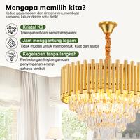 Gambar GOGEOUS  lampu gantung ruang tamu 50CM minimalis aesthetic hias kristal COD A-107 - A-3warna dari GOGEOUS HOME Kab. Tangerang 4 Tokopedia