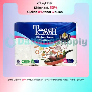 Tissue Tessa Kitchen Towel Roll Tisu Isi 3 Rolls x 70 Sheet - 2 Ply / Tisue Pengesat Gulung