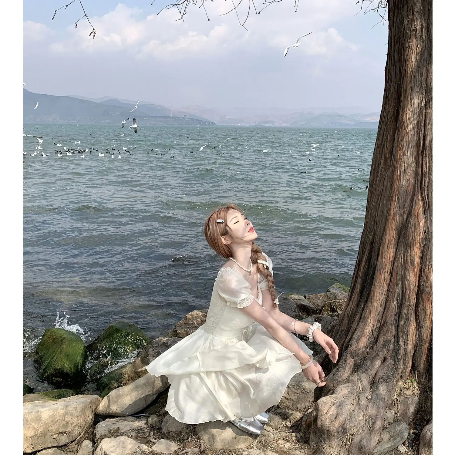 Butterfly Fairy Dress for Women Summer Slim and Sweet Princess Dress French  Long and Short Fairy Short Sleeve Dress - TikTok Shop Philippines
