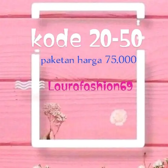 Kode 20-50 harga baju paketan murce bisa cod 0