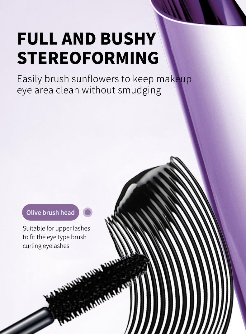 Product Introduction of O‘CHEAL 4D Silk Fiber Black Mascara Waterproof Volumizing Curling Mascara Lengthening Mascara Long Lasting Makeup Fuller Lashes 5