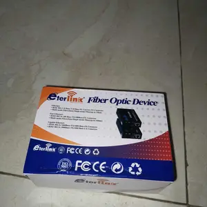 Eterlink HTB-3100 A+B 1 SET Fiber Optic Media Converter Netlink10/100Mbps RJ45 Single Mode 25KM HTB Sepaang A dan B Media Converter HTB3100 htb  satu  pasang