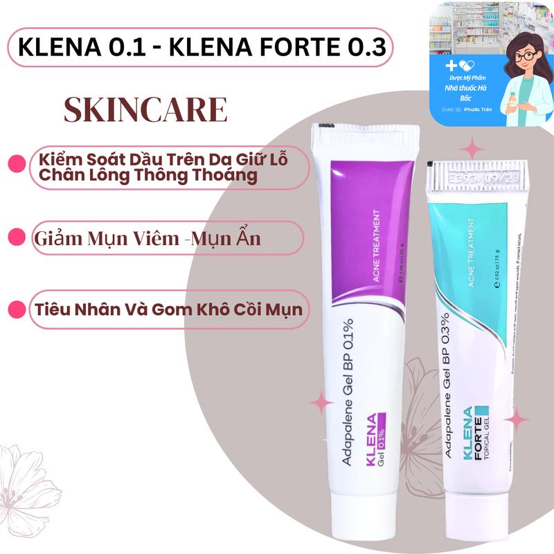Klena gel Chăm Sóc Da Hỗ Trợ Giảm Mụn Viêm ,Ẩn,liti Trên Da