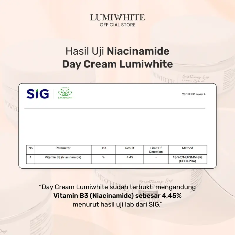 (SALE) LUMIWHITE Brightening Day Cream/ Day Cream Pemutih Wajah / Skincare Wajah 10 gr mencerahkan moisturizer 6