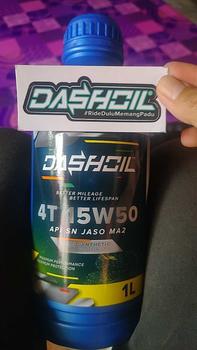 Product Review of DashOil 4T Semi Sintetik 15W50 API SN JASO MA2 1 LITER from 🍓**ʷ ** n**l 1
