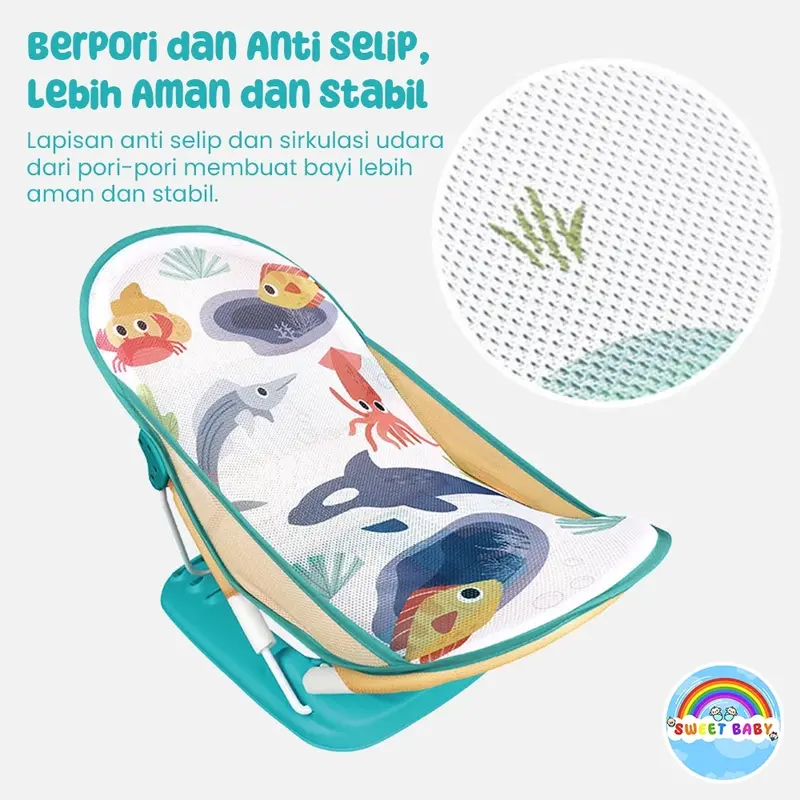 Tempat Mandi Bayi Berjaring Baby Bather Chair With Deluxe 6