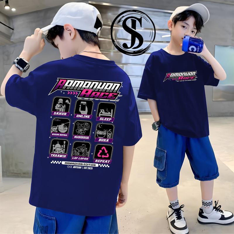 BAJU ANAK LAKI LAKI SIZE M,L,XL,XXL ATASAN ANAK PAKAIAN ANAK DISTRO KAOS ANAK PREMIUM BAJU ANAK ANAK TERLARIS ATASAN ANAK USIA 3-15 TAHUN RAMADHAN RACE VOL 1 STORE JUNIOR 6