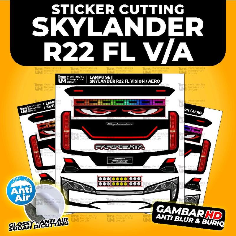 Sticker Cutting Lampu Miniatur Bus RKC - SKYLANDER R22 FL V/A - Shop ...