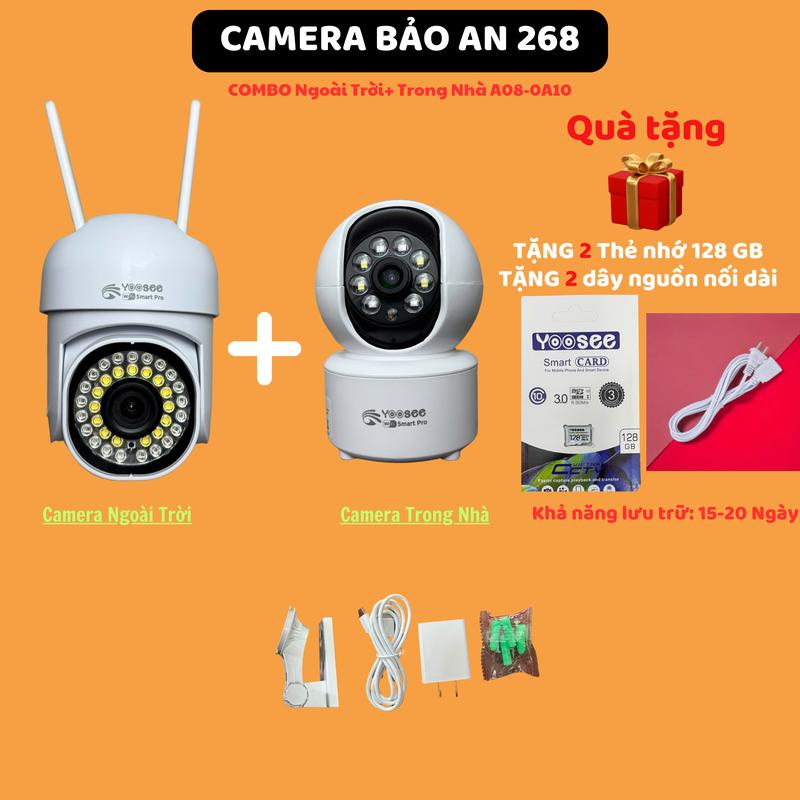 Bảo An x Giadinhnhanhan Camera Yoosee wifi Ngoài trời + Trong Nhà xoay 360 độ,xem đêm có màu hỗ trợ đàm thoại 2 chiều COMBO 1-1