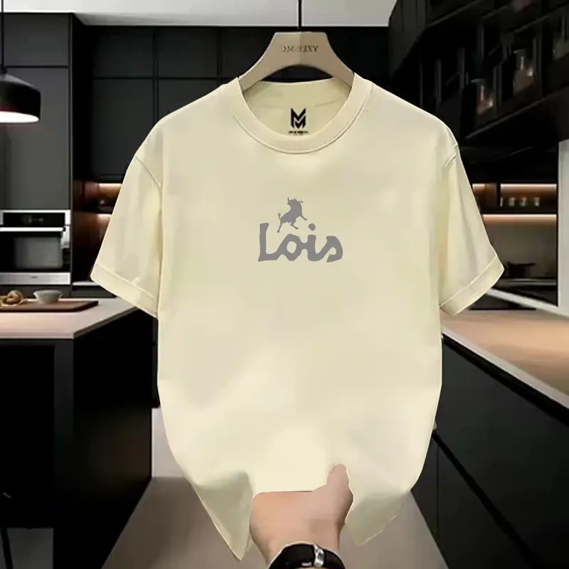 COD Baju Kaos Keren!!! Kaos Distro Motif Lois Text Silver Premium Quality Kaos Cotton Combed 24s Lengan pendek Unisex Pria/Wanita 2
