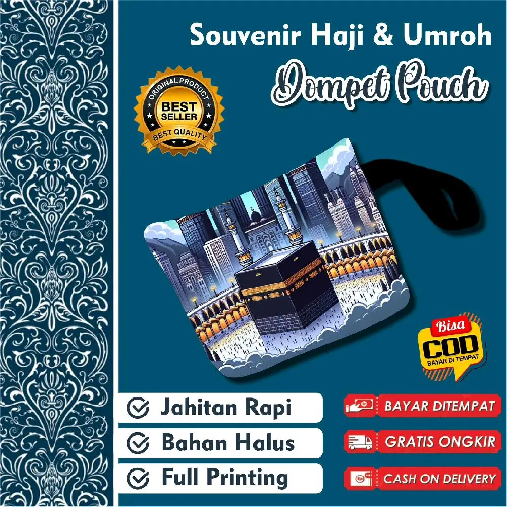 (10 PCS) Souvenir Haji Umroh Dompet Pouch | Oleh-Oleh Haji & Umroh
