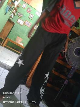 Product Review of BAGGY STAR PANTS CELANA KULOT OVERSIZE Panjang celana skena Wanita Pria Lembut unisex from a**7 0