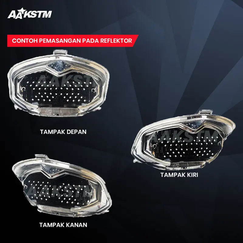 Lampu Rem LED Vixion Old X Mode LED 8 10 Mode Running Lampu Belakang Variasi Modifikasi Motor 2
