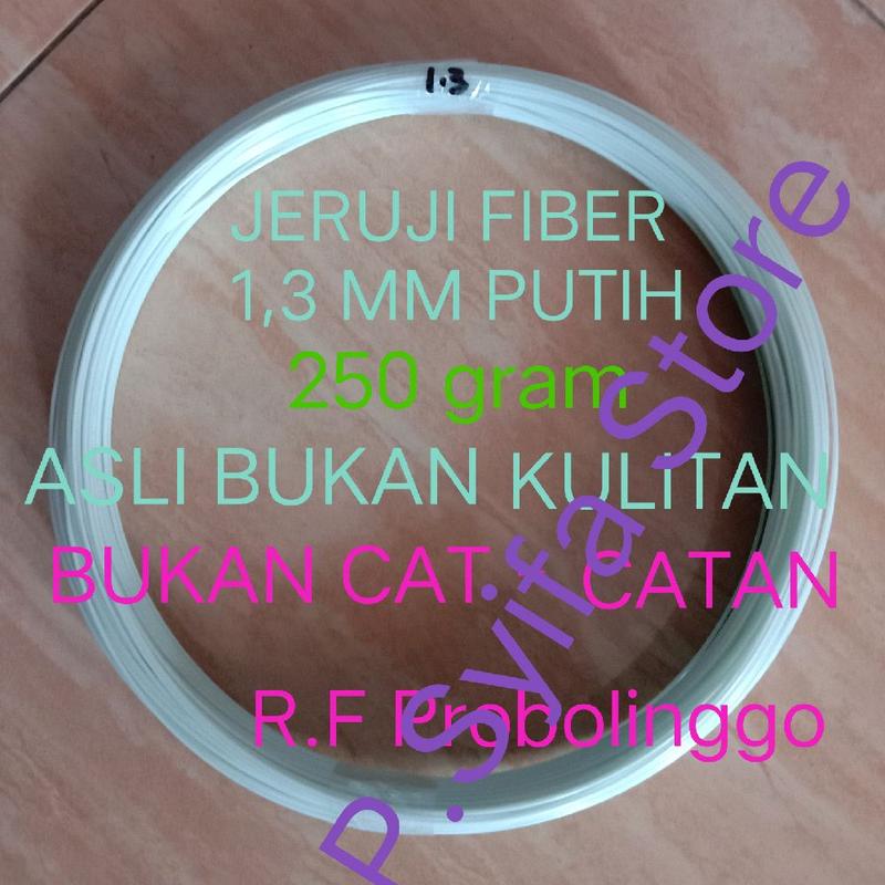 Ruji Fiber Putih Asli ukuran 1,3 mm berat 250 gram 1