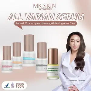 [READY] MK SKIN ALL VARIAN SERUM 8 VITAMIN COMPLEX NIACINAMIDE, RETINAL VITAMINC, ANTI ACNE CARE,CERAMIDE, PANTHENOL, SALICYLIC ACID MELEMBABKAN, MENCERAHKAN, MENYAMARKAN MELASMA, MENYAMARKAN NODA JERAWAT, MEREDAKAN KULIT BERJERAWAT, MENGECILKAN PORI 15ML