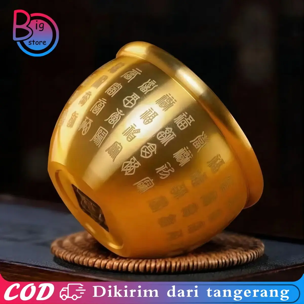 Mangkok Fengshui Kuningan Mangkok Emas Fengshui Mangkok Feng Shui Untuk Kekayaan