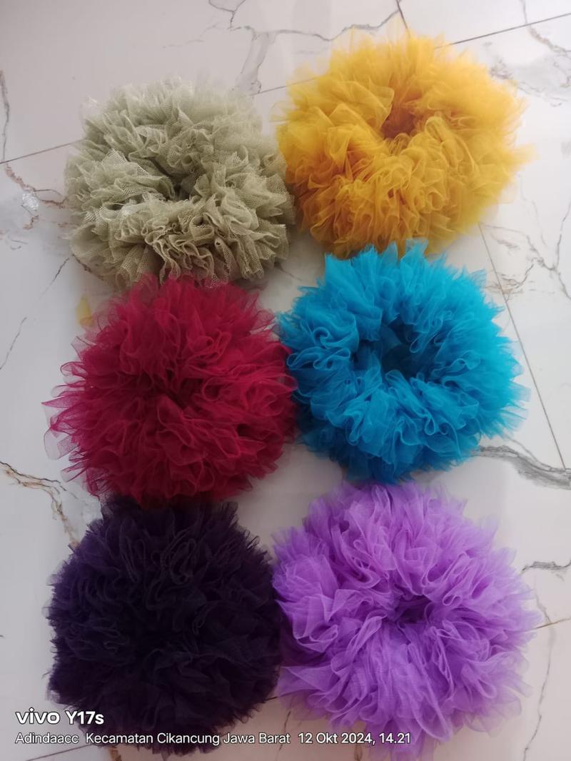 Product Introduction of Cepol Mini Ikat Rambut Scrunchie Tille Ukuran Mini Tali Kuncir Anak - Fashion 6