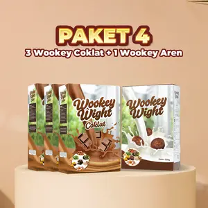 Paket Bundling Wookey 4 box - 3 box coklat dan 1 box aren (Khusus Live Streaming)