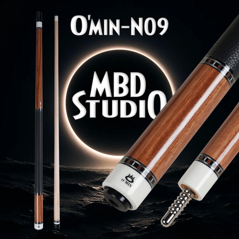  Cơ Bida Omin OM-N09 Chính Hãng – Chuôi Pearl Wood Ngọn Mộc Công Nghệ Carbon xuyên tâm | MBD.Studio 