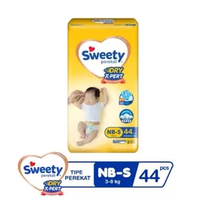 Popok Bayi Perekat Sweety Bronze NB-S 44