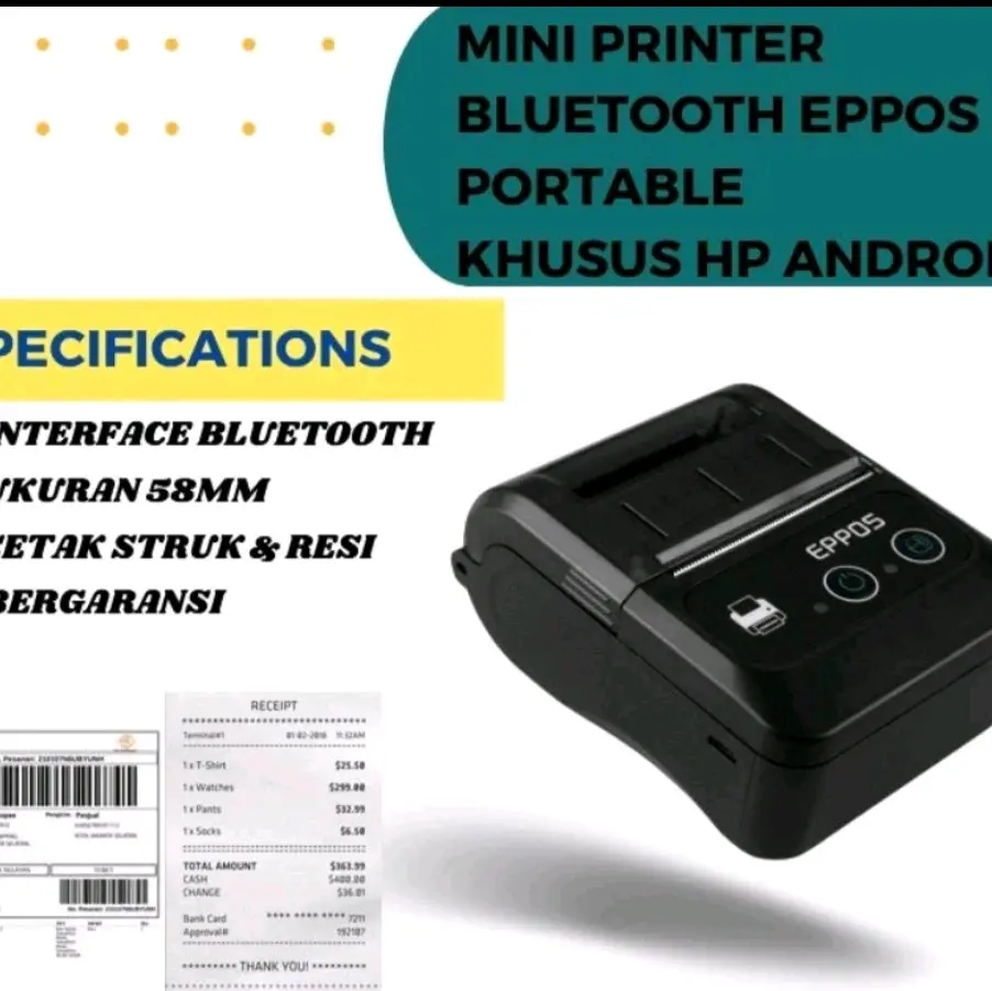 mini printer bluetooth epos untuk print struk