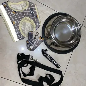 Tali Anjing Tali Rompi Harness Kucing Leash Tuntun Kalung Hewan Panjang 1.5 Meter 3 Meter Dog Cat Lead