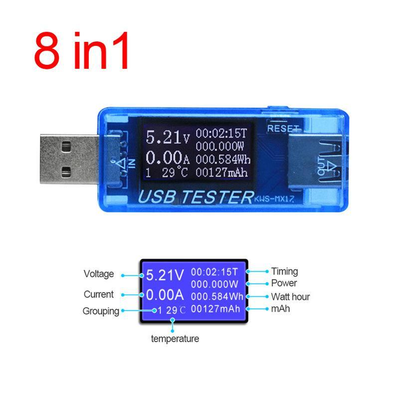 Product Introduction of 8 In1 QC2.0 3.0 4-30V Electrical Power USB Capacity Voltage Tester Current Meter Monitor Voltmeter Ammeter 26