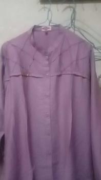 Product Review of ROSELLA BLOUSE POLO LINEN . baju Atasan Santai from 👻**👻 0