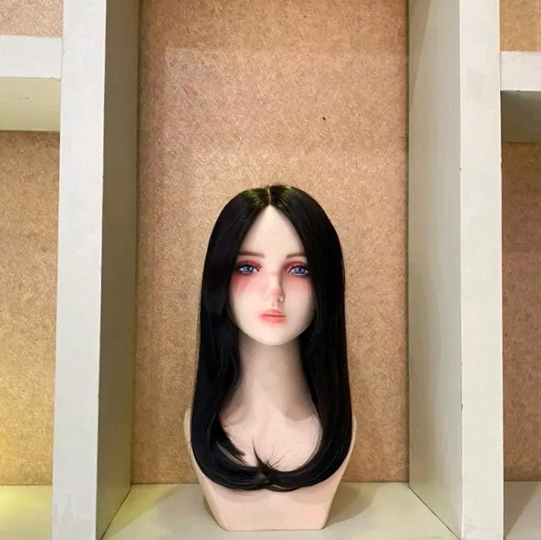 Full Wig Lace Mono Luna Medium Hair Panjang 50 CM Dengan Synthetic Fiber Impor Premium