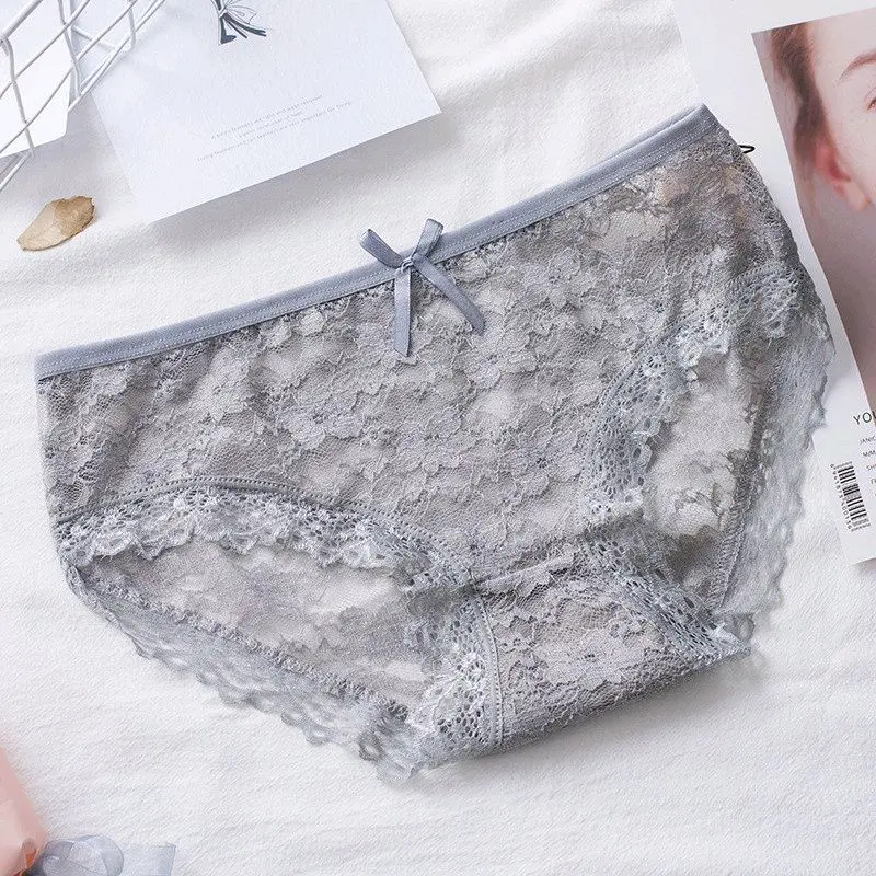 -Ready Stok- Celana Dalam wanita Brokat Elastis Dengan Bahan Yang Sangat Nyaman Dipakai. 5