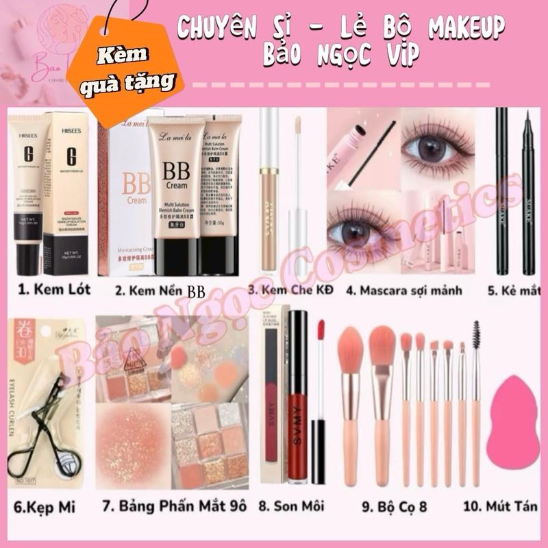 [Mua 10 tặng 1]Combo 10 món trang điểm cá nhân tại nhà makeup cơ bản đầy đủ