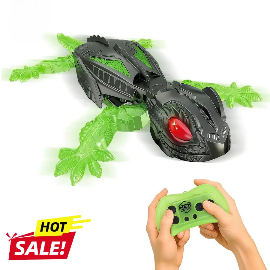 FUNNY Mainan tokek remote control panjat dinding yang unik dan menarik untuk anak-anak hadiah menyenangkan mainan tokek yang dapat diisi ulang untuk anak-anak mainan kadal  COD A242