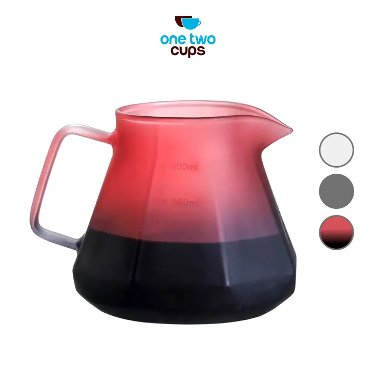 One Two Cups Coffee Server V60 Drip Borosilikat 600ml - LCS38
