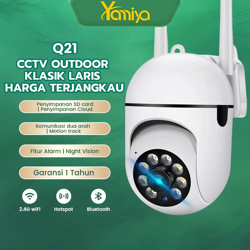 Yamiya outdoor CCTV Wifi Mini Tersembunyi Tanpa Kabel Kamera CCTV Full HD IP Camera 1080P IP67 Monitor Ponsel Smart cctv  pantaulewa thp Wireless