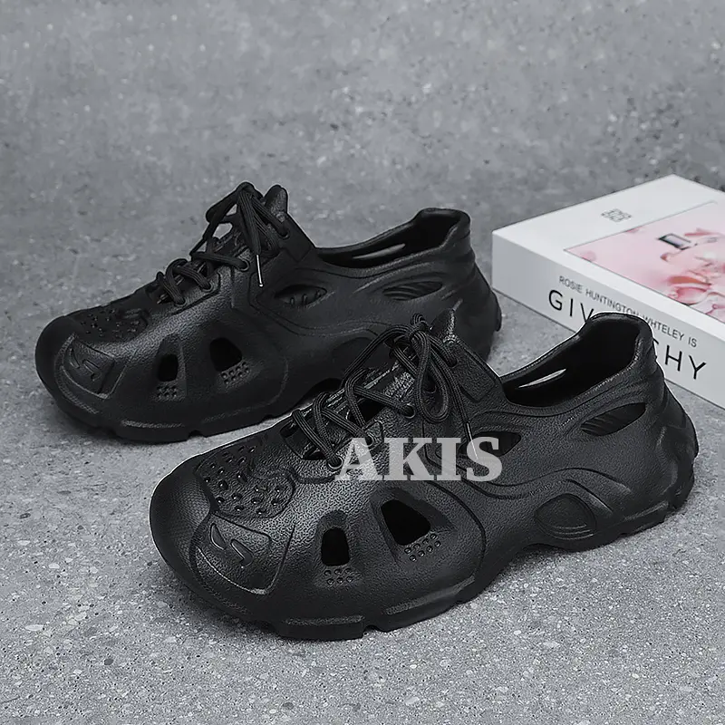 Sepatu Karet Pria Wanita Slip On ClogsBahan Karet EVA Empuk Nyaman Anti LicinSize 35-44 2
