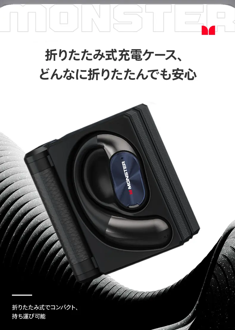 送料無料  高音質ワイヤレスイヤホン Bluetoothイヤホン 耳掛け式 軽量フィット 折りたたみ収納 IPX5防水 防汗 145時間再生 通勤・運動・ランニング向け プレゼントにも喜ばれる実用モデル