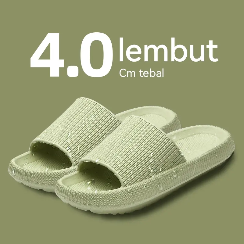 Sandal empuk Wanita Style Import Bahan EVA Anti Slip Sandal Rumah Sendal Kamar Mandi Cewek Elastis Empuk Soft Slipper Elastic
