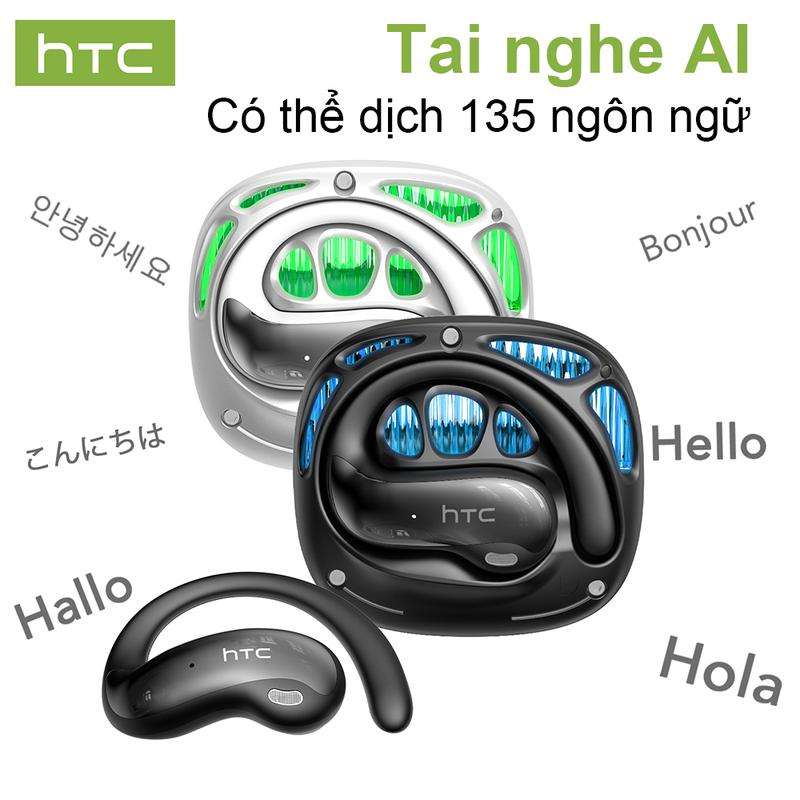Tai Nghe Bluetooth, HTC NE30 OWS AI, Phiên Bản 6.0, 135 Ngôn Ngữ, Dịch Thời Gian Thực, Chất Lượng Âm Thanh HIFI, Cuộc Gọi HD, Tai Nghe Thể Thao