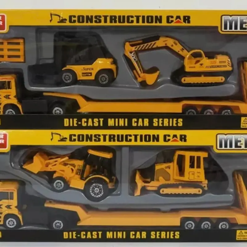 Metal Die Cast Construction Truck. Mainan Anak Truk Eskavator Buldozer 1
