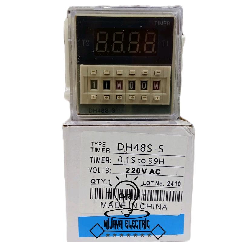 timer DH48S-S/DH48SS timer 6digit 220vac/timer 24jam plus socket - Shop ...