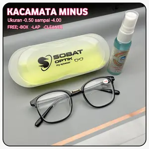 Kacamata Minus Rabun jauh Pria dan Wanita Tersedia Ukuran -0.50 Sampai -4.00 Eyewear