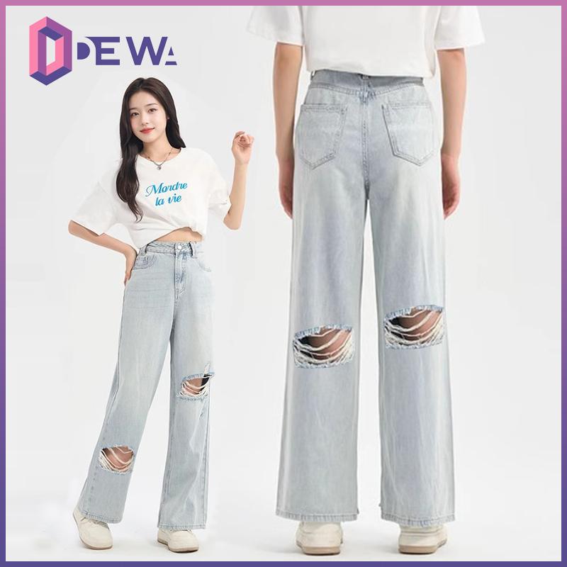 DEWA 9265 Celana Jeans Wanita Jumbo Ripped Jeans Premium Celana - Shop