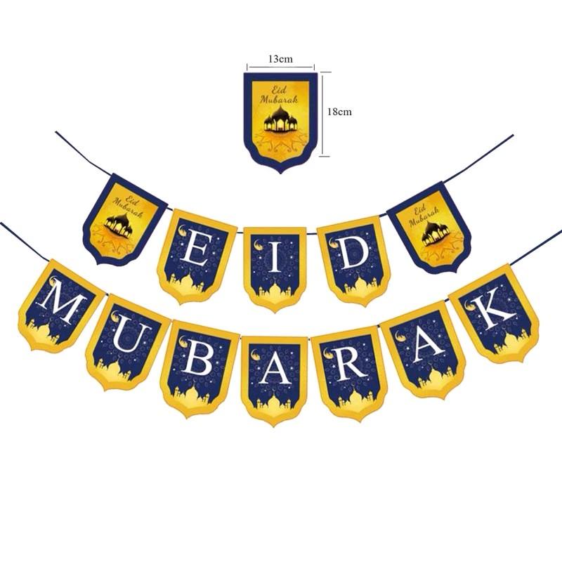Hiasan Gantung Eid Mubarak Garland Idul Fitri Dekorasi Gantung Lebaran 1